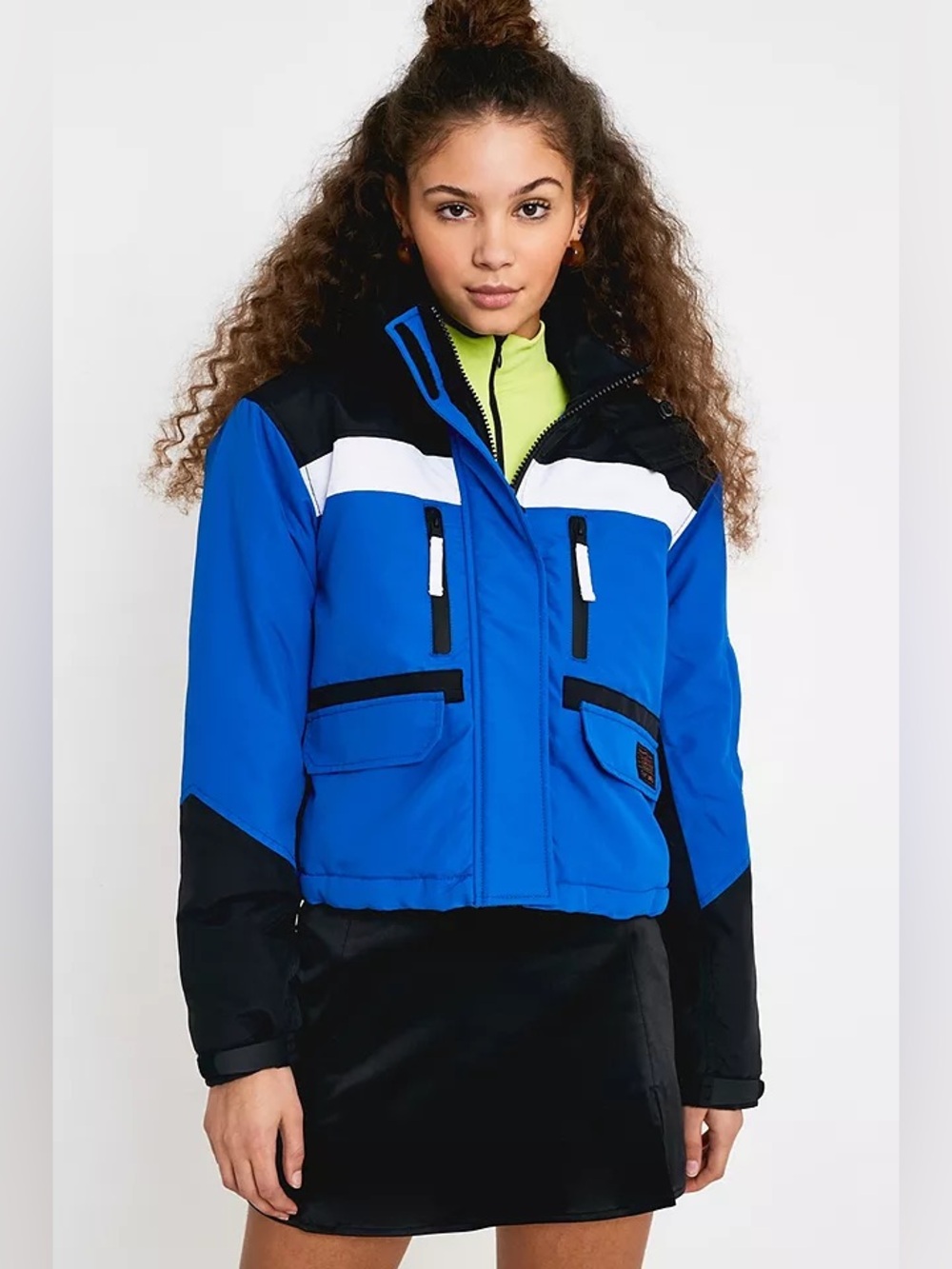 Urban Outfitters Blue Crop Expedition Jacket